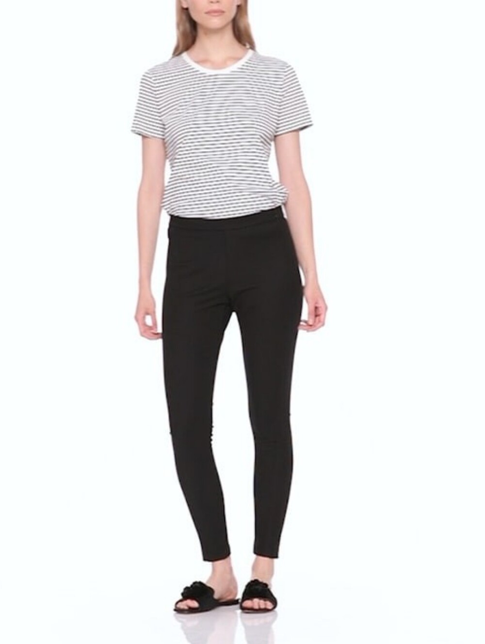Banana Republic Devon Sculpt Bi-stretch Angle Pants Size 6 Black
